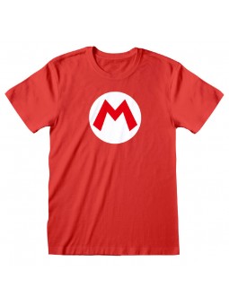 Camiseta Super Mario M roja
